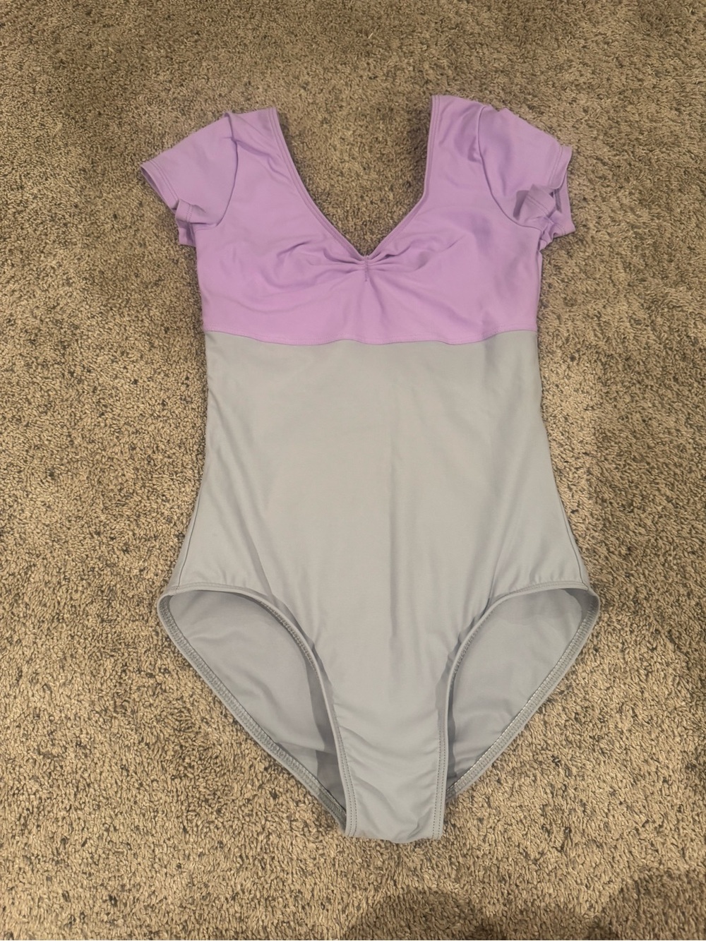 Wear Moi Lavender and Light Gray Women’s Leotard- Size Small